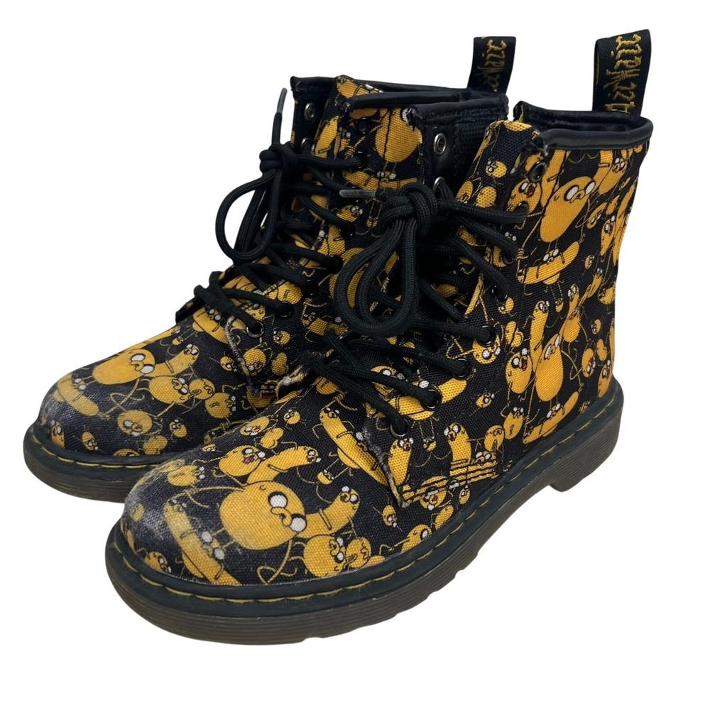 Dr.‎ Martens Delaney Adventure Time Jake the Dog Boots Kids US 2 AW004 SK 06 Q